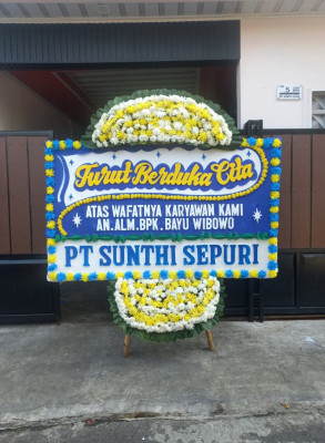 Papan Bunga Duka di Suriamukti
